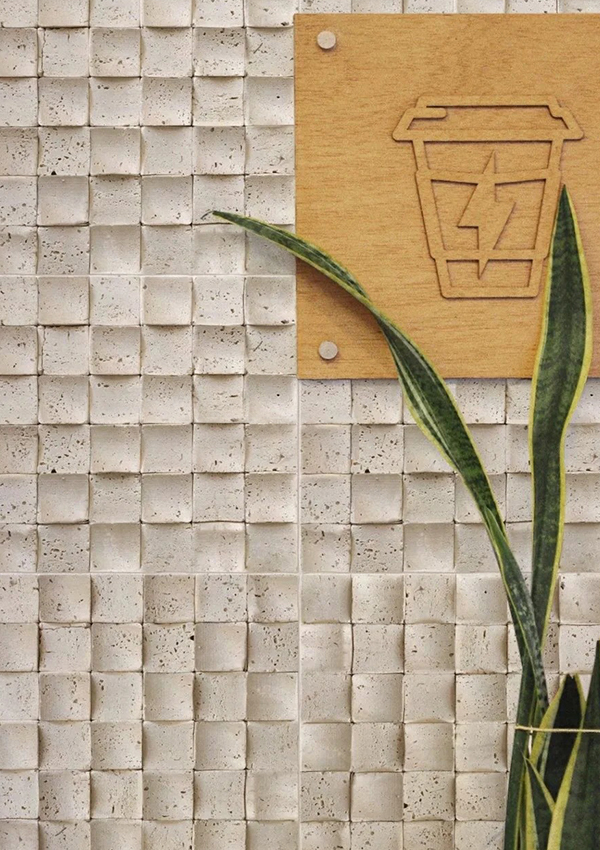 Mosaikmönster flexibel mjuk stenväggpanel